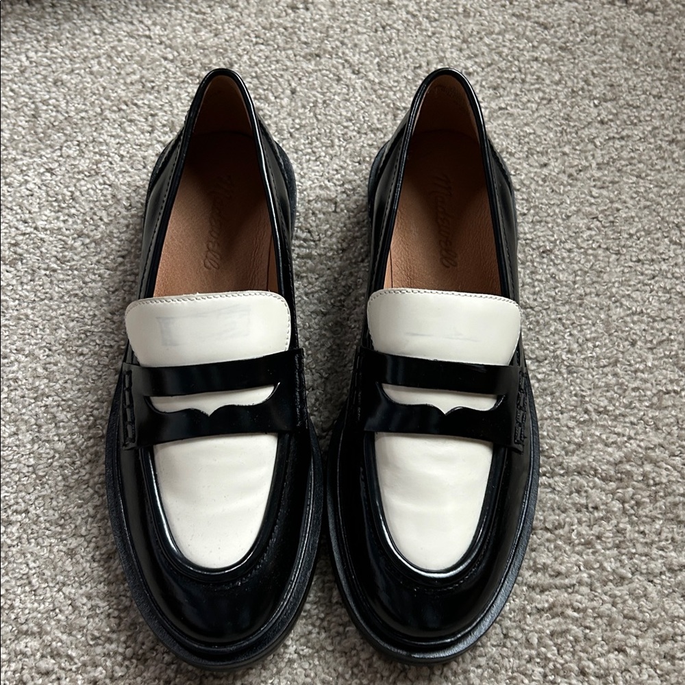 Madewell The Vernon Loafer In True Black Multi Size 6.5